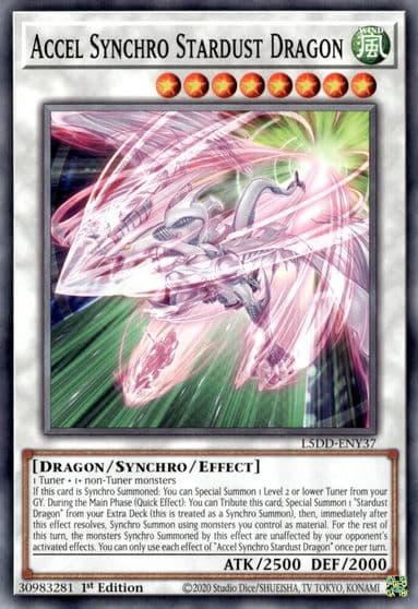 Accel Synchro Stardust Dragon Legendary 5D's Decks Yu-Gi-Oh! card