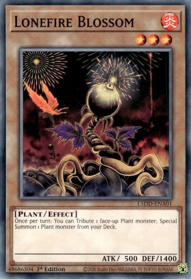 Lonefire Blossom Legendary 5D's Decks Yu-Gi-Oh! card