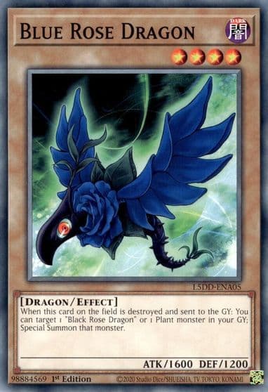 Blue Rose Dragon Legendary 5D's Decks Yu-Gi-Oh! card