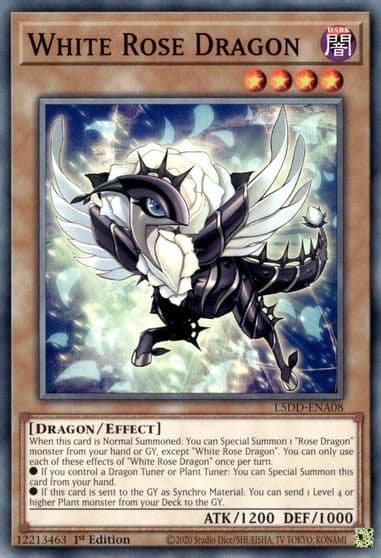 White Rose Dragon Legendary 5D's Decks Yu-Gi-Oh! card