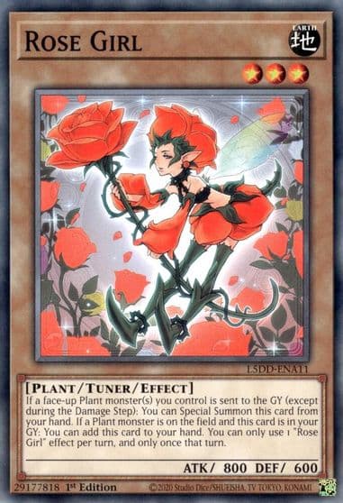 Rose Girl Legendary 5D's Decks Yu-Gi-Oh! card