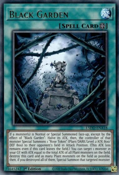Black Garden Ultra Rare Legendary 5D's Decks Yu-Gi-Oh! card