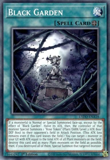 Black Garden Legendary 5D's Decks Yu-Gi-Oh! card