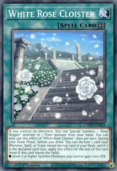 White Rose Cloister Legendary 5D's Decks Yu-Gi-Oh! card