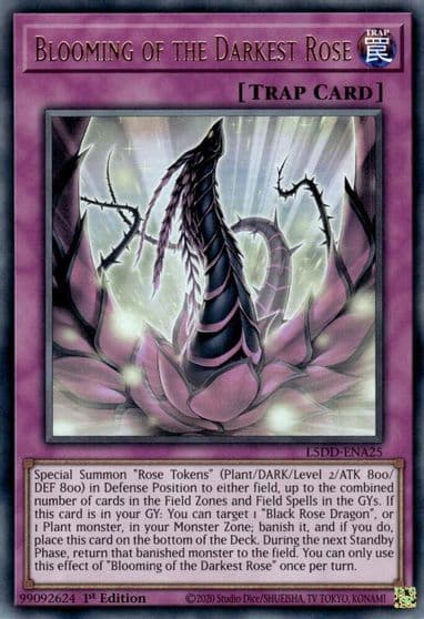 Blooming of the Darkest Rose Legendary 5D's Decks Yu-Gi-Oh! card