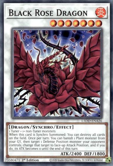 Black Rose Dragon Legendary 5D's Decks Yu-Gi-Oh! card