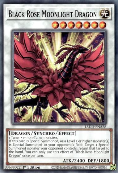 Black Rose Moonlight Dragon Legendary 5D's Decks Yu-Gi-Oh! card