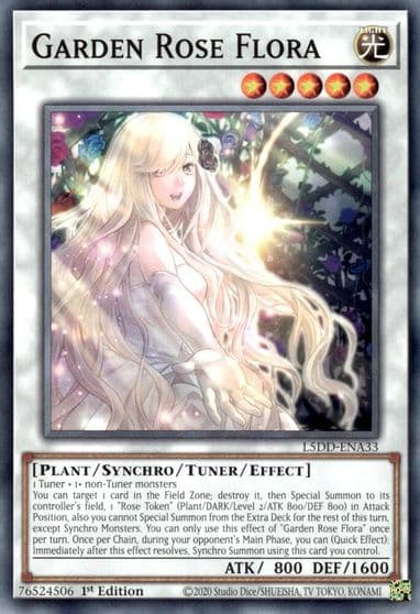 Garden Rose Flora Legendary 5D's Decks Yu-Gi-Oh! card