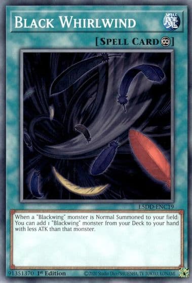 Black Whirlwind Legendary 5D's Decks Yu-Gi-Oh! card