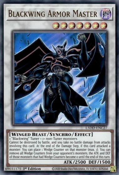 Blackwing Armor Master Legendary 5D's Decks Yu-Gi-Oh! card