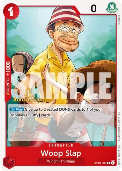 Woop Slap Carrying On His Will: 3rd Anniversary Tournament Cards One Piece card