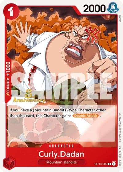 CurlyDadan Carrying On His Will: 3rd Anniversary Tournament Cards One Piece card