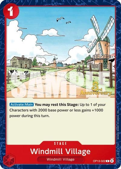 Windmill Village Carrying On His Will: 3rd Anniversary Tournament Cards One Piece card