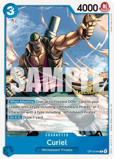 Curiel Carrying On His Will: 3rd Anniversary Tournament Cards One Piece card