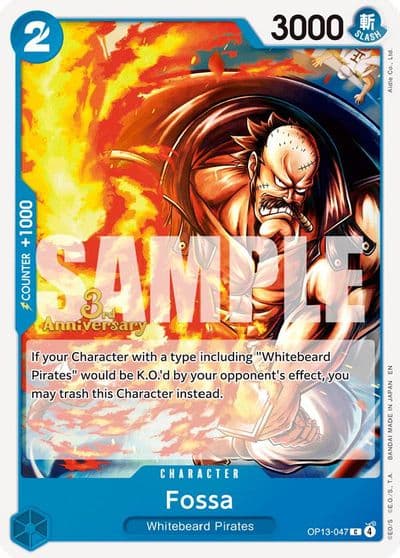 Fossa Carrying On His Will: 3rd Anniversary Tournament Cards One Piece card