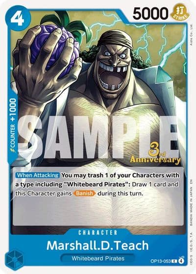 MarshallDTeach Carrying On His Will: 3rd Anniversary Tournament Cards One Piece card