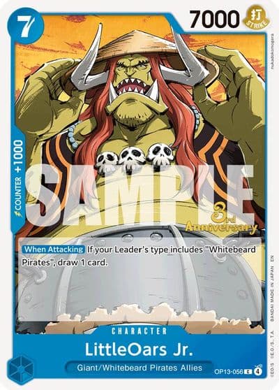 LittleOars Jr Carrying On His Will: 3rd Anniversary Tournament Cards One Piece card