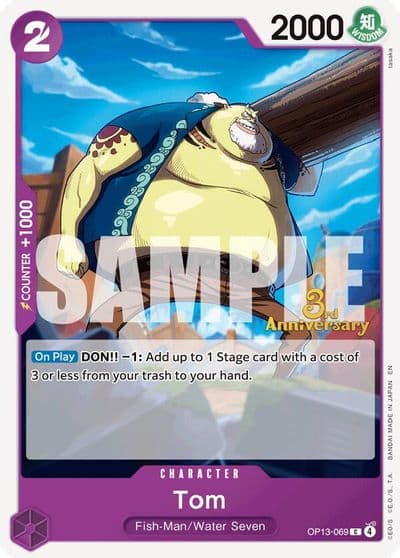 Tom Carrying On His Will: 3rd Anniversary Tournament Cards One Piece card