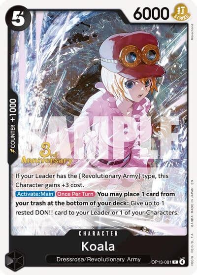 Koala Carrying On His Will: 3rd Anniversary Tournament Cards One Piece card