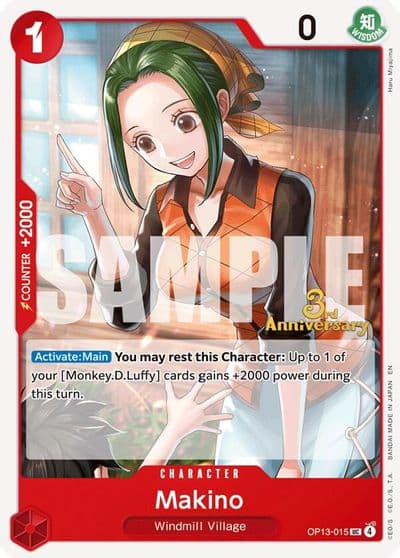 Makino Carrying On His Will: 3rd Anniversary Tournament Cards One Piece card