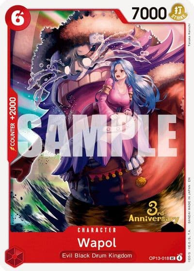 Wapol Carrying On His Will: 3rd Anniversary Tournament Cards One Piece card