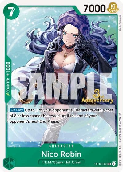 Nico Robin Carrying On His Will: 3rd Anniversary Tournament Cards One Piece card