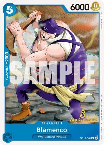 Blamenco Carrying On His Will: 3rd Anniversary Tournament Cards One Piece card