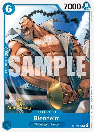 Blenheim Carrying On His Will: 3rd Anniversary Tournament Cards One Piece card