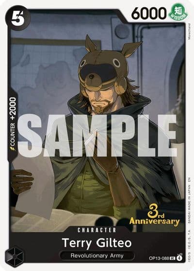 Terry Gilteo Carrying On His Will: 3rd Anniversary Tournament Cards One Piece card