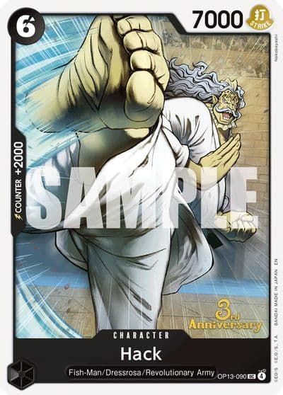 Hack Carrying On His Will: 3rd Anniversary Tournament Cards One Piece card