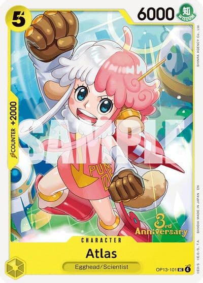 Atlas Carrying On His Will: 3rd Anniversary Tournament Cards One Piece card