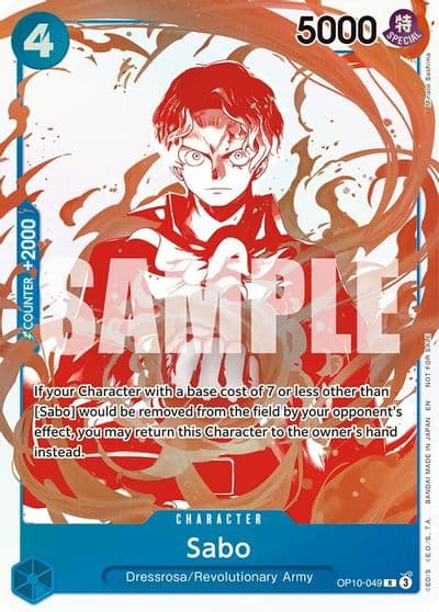 Sabo OP10 049 3rd Anniversary Treasure Campaign Pack One Piece Promotion Cards One Piece card