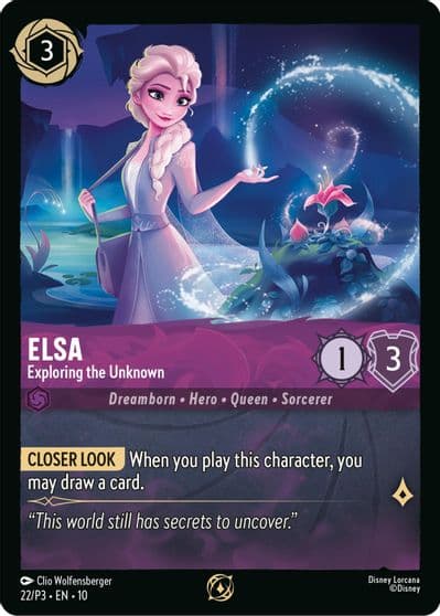 Elsa Exploring the Unknown Disney Lorcana Promo Cards Lorcana card