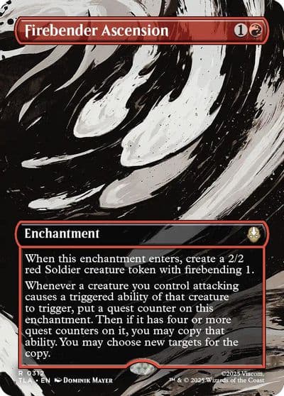 Firebender Ascension Borderless Avatar: The Last Airbender Magic card