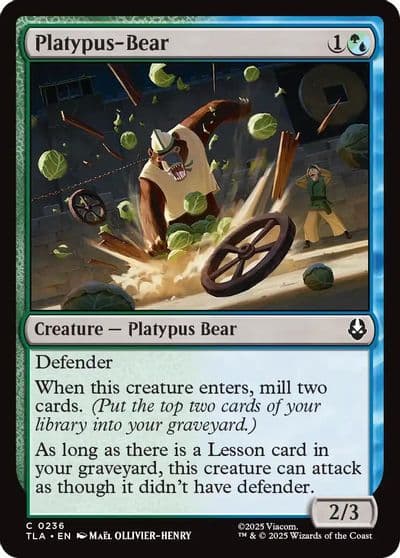 Platypus Bear Avatar: The Last Airbender Magic card