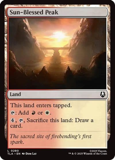 Sun Blessed Peak Avatar: The Last Airbender Magic card