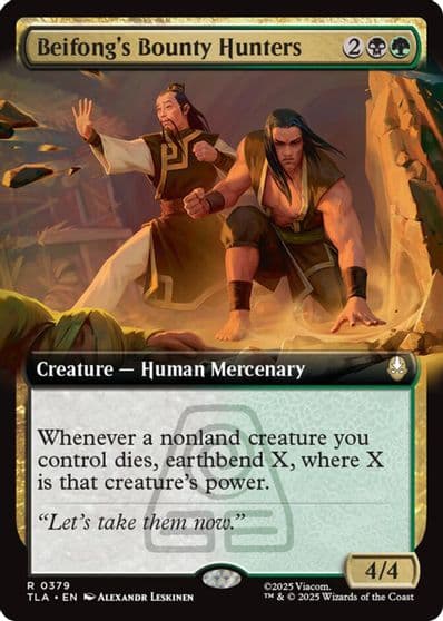 Beifongs Bounty Hunters Extended Art Avatar: The Last Airbender Magic card
