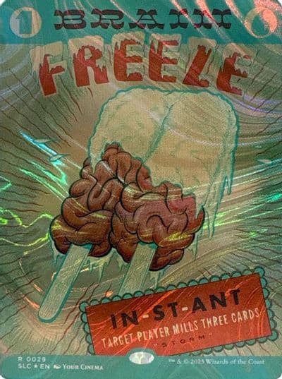 Brain Freeze Halo Foil Secret Lair Countdown Kit Magic card