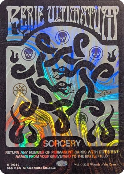 Eerie Ultimatum Halo Foil Secret Lair Countdown Kit Magic card