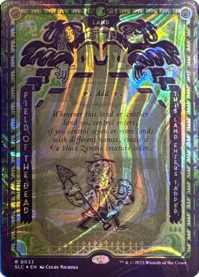 Field of the Dead Halo Foil Secret Lair Countdown Kit Magic card