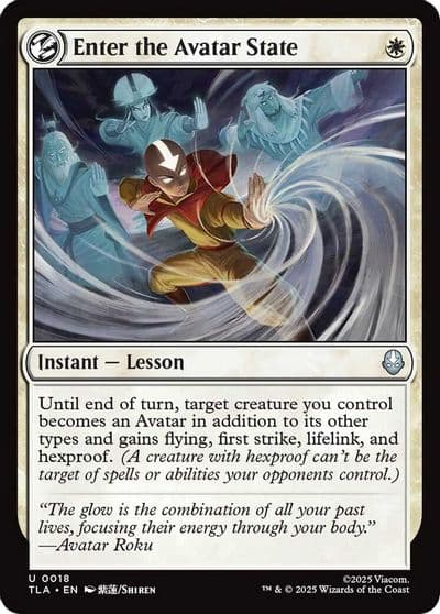Enter the Avatar State Avatar: The Last Airbender Magic card