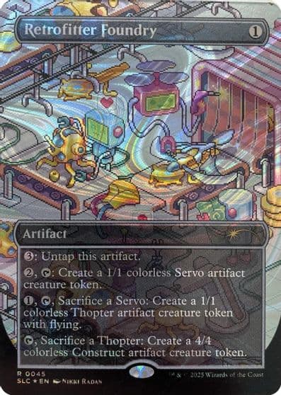 Retrofitter Foundry Halo Foil Secret Lair Countdown Kit Magic card