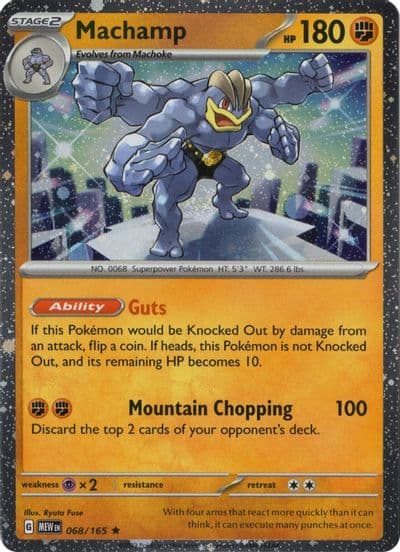 Machamp 068/165 (Cosmos Holo) Miscellaneous Cards & Products Pokemon card