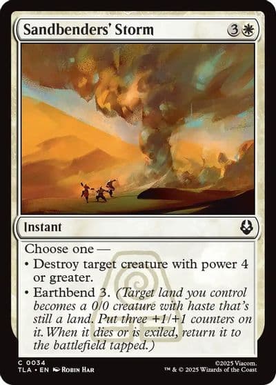 Sandbenders Storm Avatar: The Last Airbender Magic card