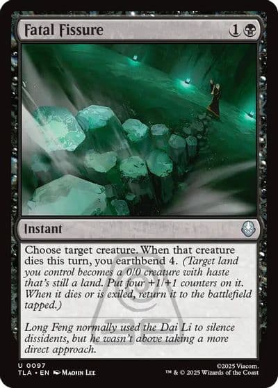 Fatal Fissure Avatar: The Last Airbender Magic card