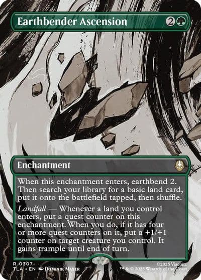 Earthbender Ascension Borderless Avatar: The Last Airbender Magic card
