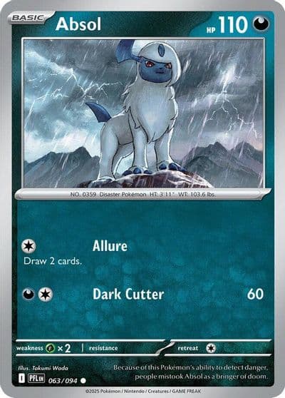 Absol ME02: Phantasmal Flames Pokemon card