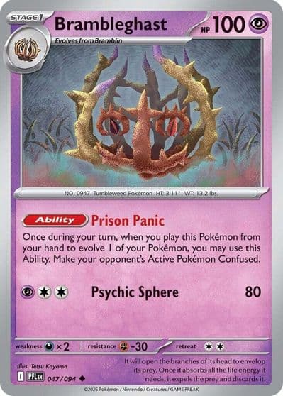 Brambleghast ME02: Phantasmal Flames Pokemon card