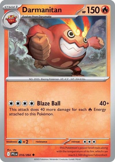 Darmanitan ME02: Phantasmal Flames Pokemon card