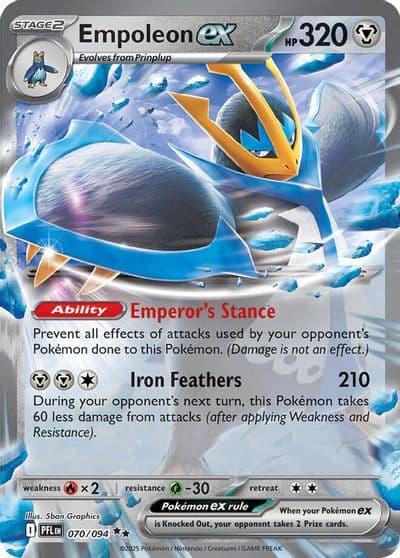 Empoleon ex ME02: Phantasmal Flames Pokemon card